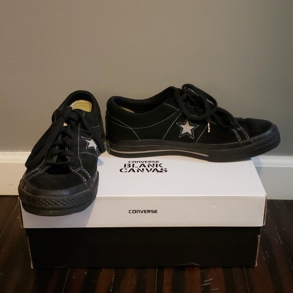 Converse - blank canvas black suede